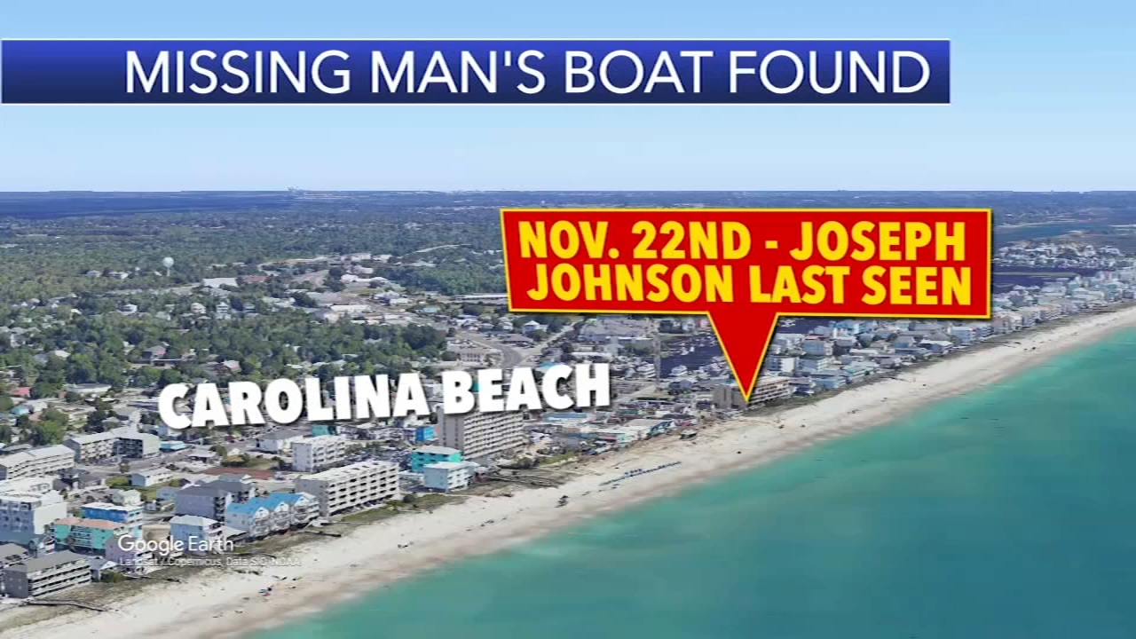 Missing North Carolina man's boat found 2,700 miles away