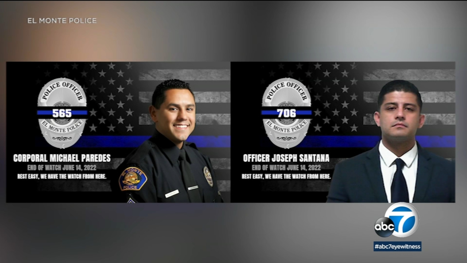 El Monte officers killed Sgt. Michael Paredes and Officer Joseph