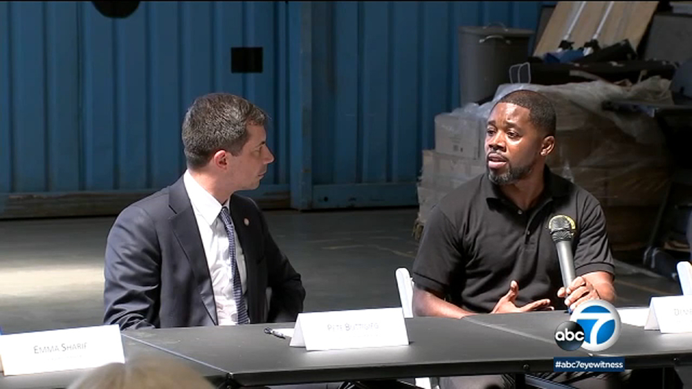 Buttigieg pledges to diversify aviation workforce during Compton visit