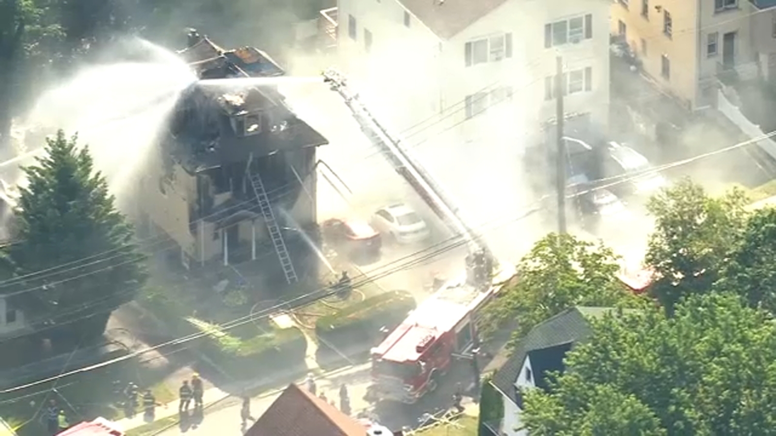 White Plains, NY fire guts multifamily home, man jumps from 3rdstory