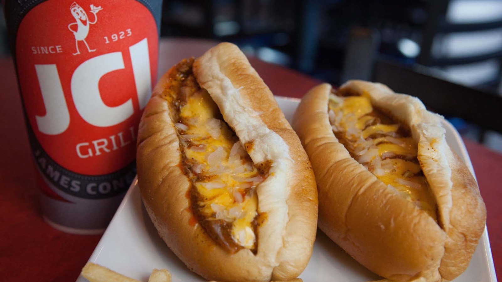 James Coney Island Iconic Houston hot dog restaurant at the corner of