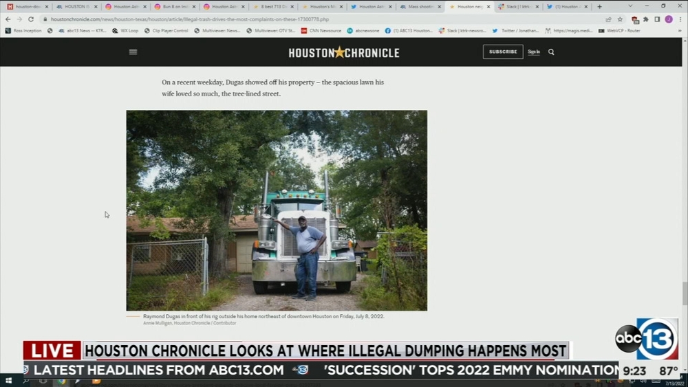 Houston Chronicle looks at where illegal dumping happens most
