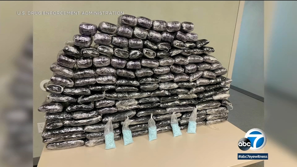 DEA 1 million fentanyl pills linked to Sinaloa Cartel seized in California  record-breaking drug bust - ABC7 San Francisco