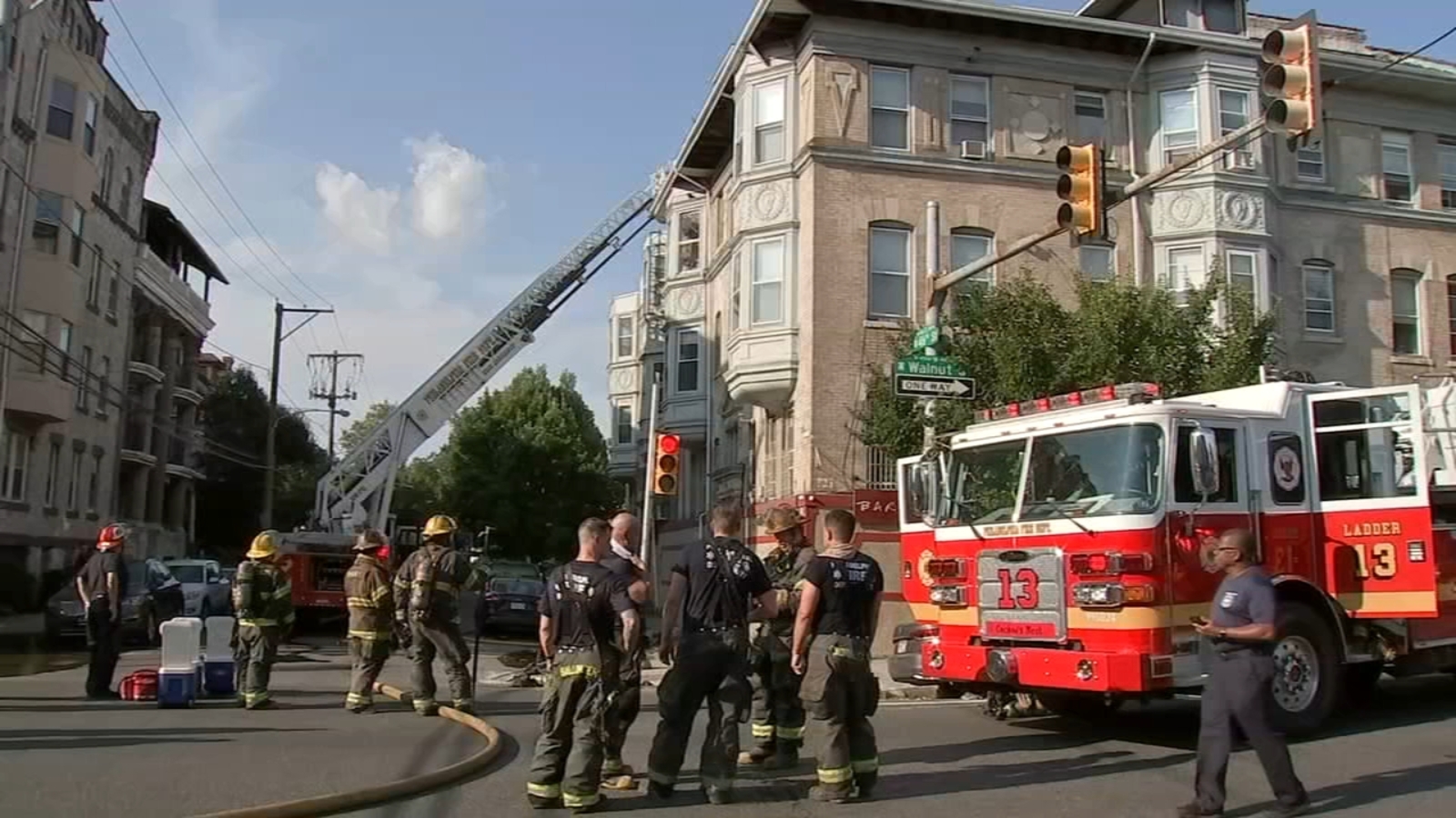 West Philadelphia fire: 2 people injured after apartment blaze - 6abc ...