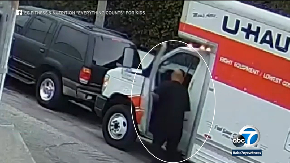 Video shows thieves stealing gym gear for children with special needs