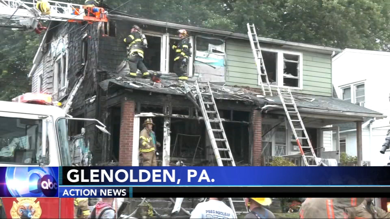 Family escapes house fire in Glenolden, Delaware County