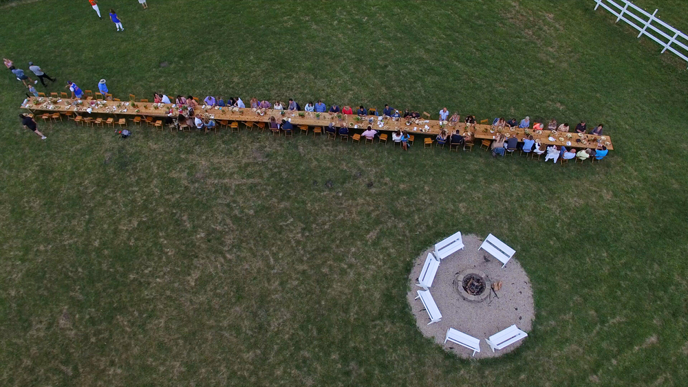 103-foot table beckons foodies to Kankakee County's Locavore Farm