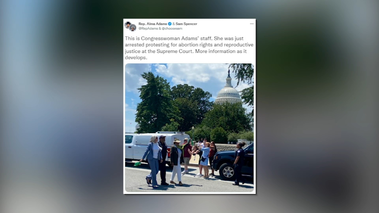 Rep. Alma Adams arrested during abortion rights protest