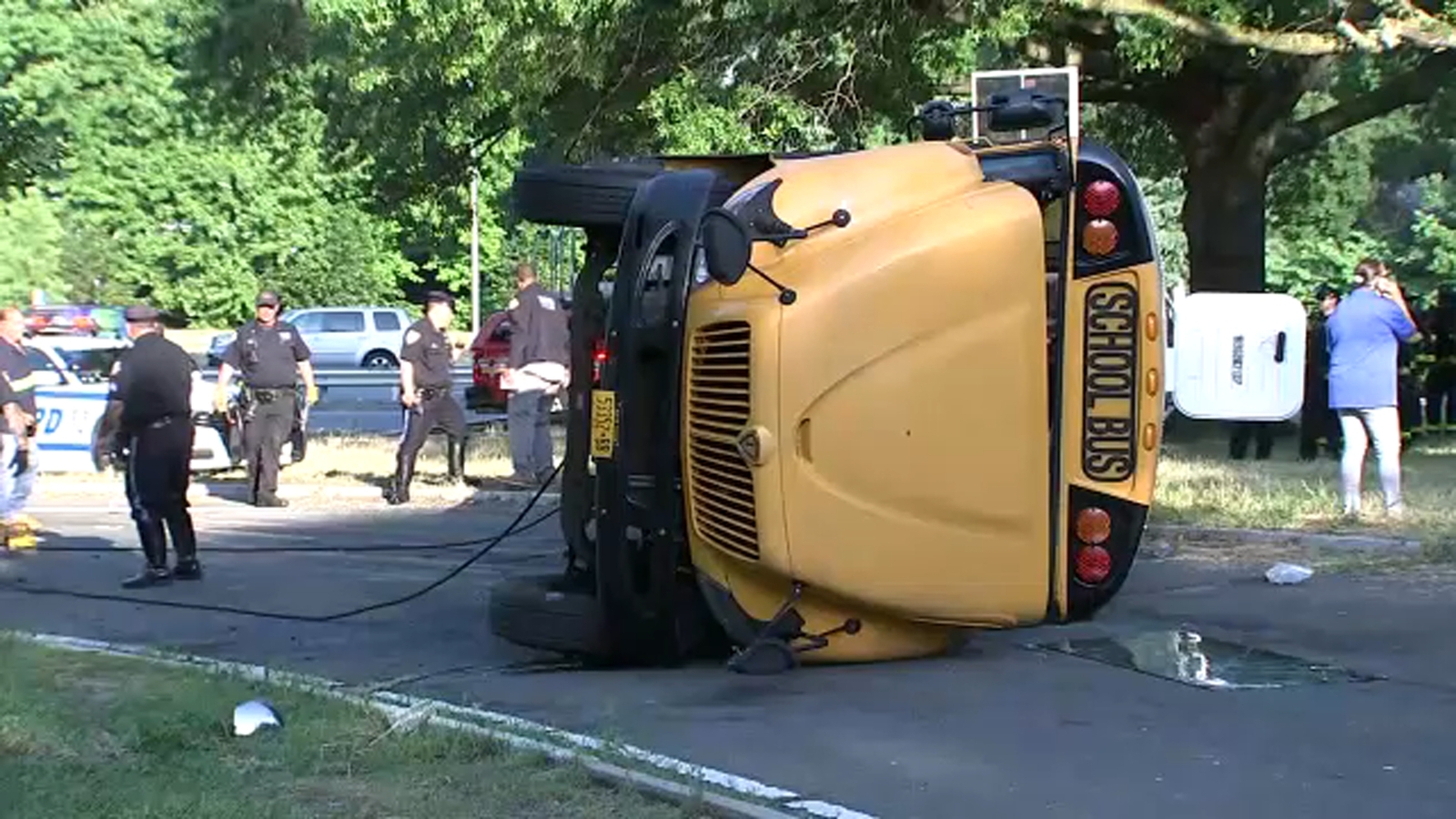 New York City school bus accident today seriously injures 3 in Bronx