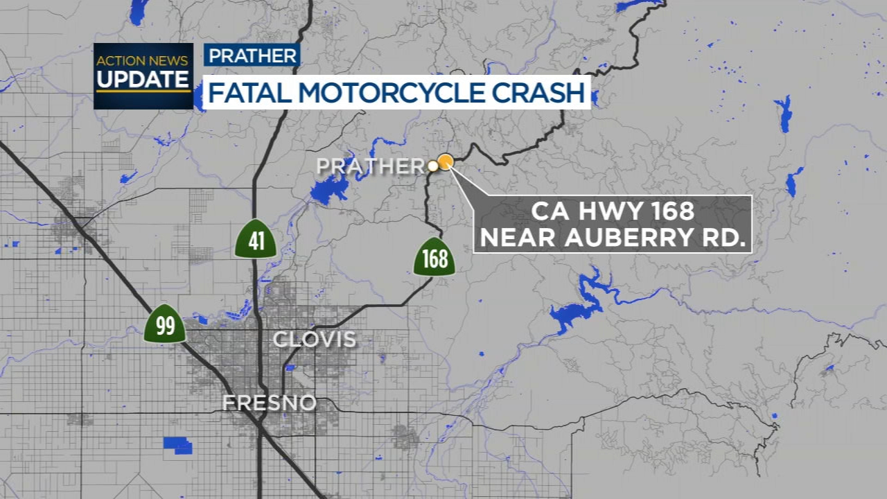 Motorcyclist killed in crash on Highway 168 in Prather, CHP says