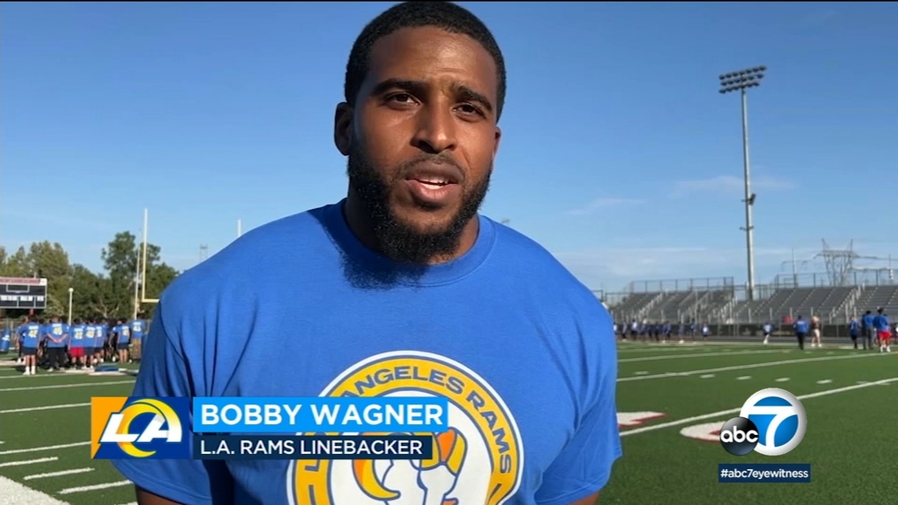 Rams star Bobby Wagner hosts football camp at his Ontario alma mater