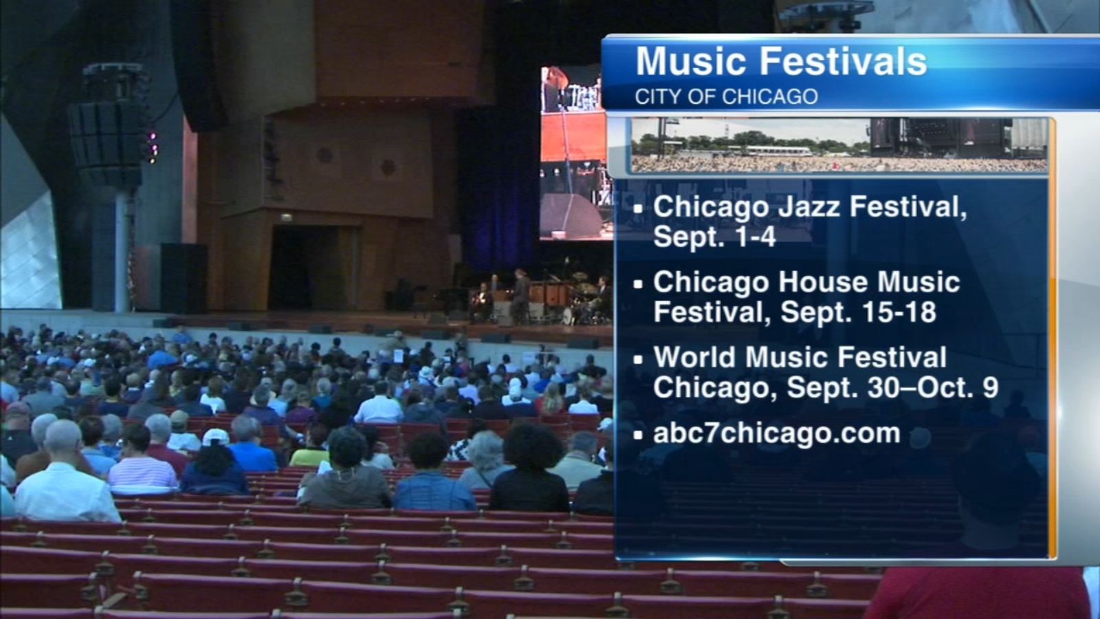 Chicago announces dates for Millennium Park jazz , house music and Chicago announces dates for Millennium Park jazz , house music and