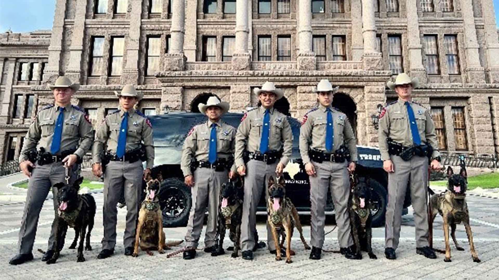 Texas DPS graduates first 6 K9 teams for southern border security