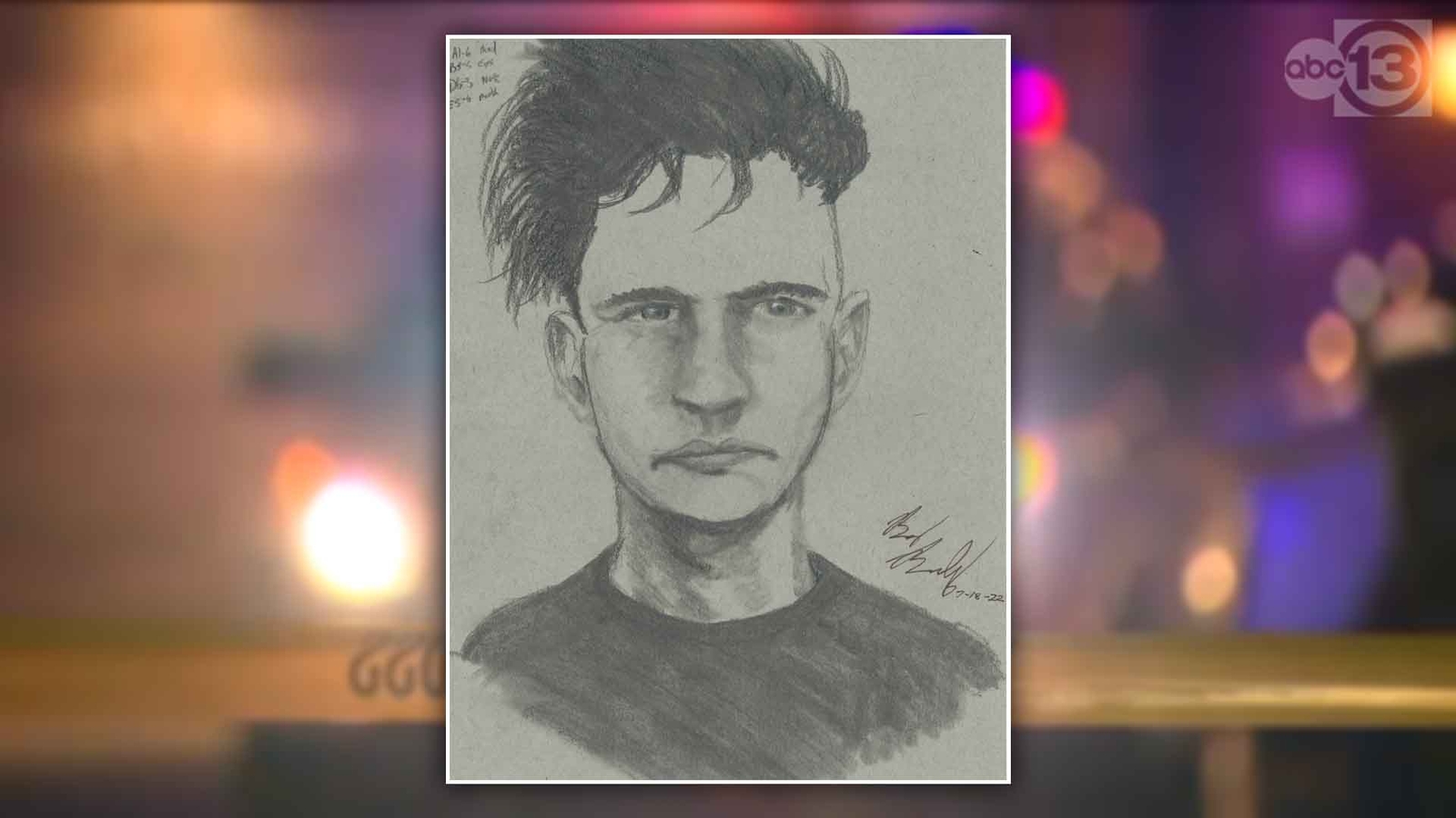 Police release sketch of gunman wanted in shooting at apartment complex ...
