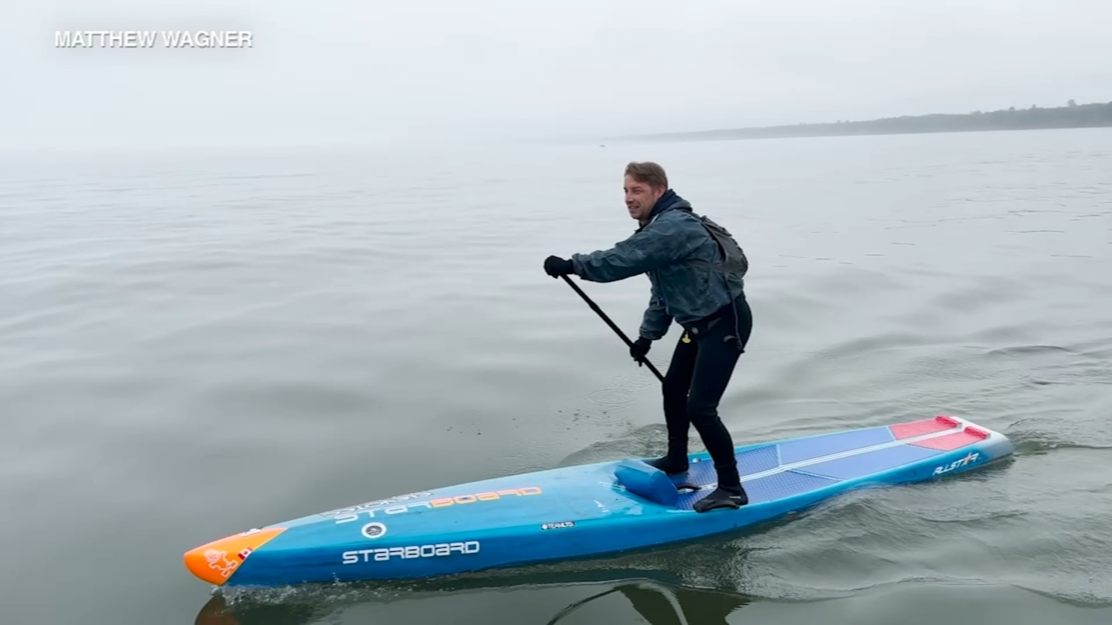 Paddleboarder with disability making history on the Great Lakes as he