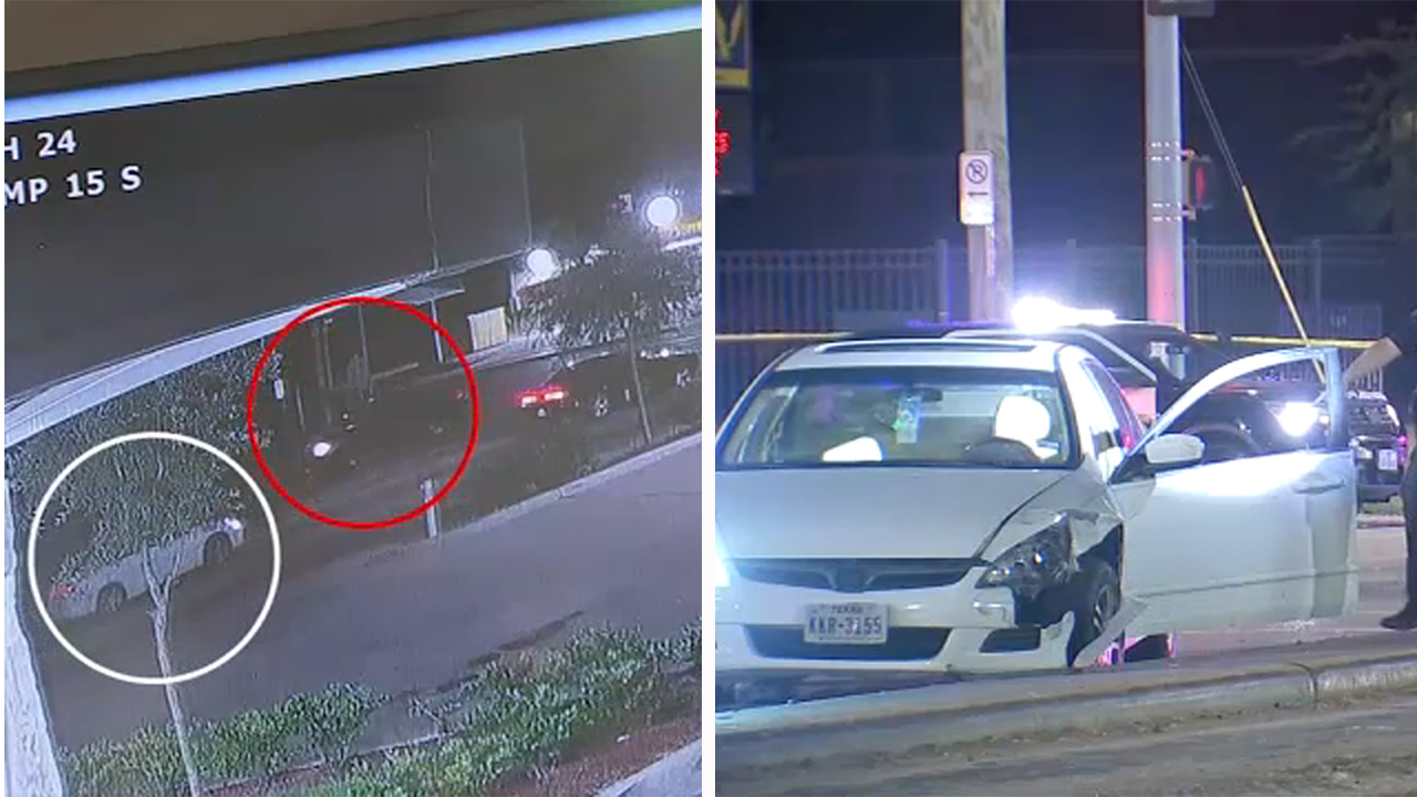 HPD searching for suspects in truck who killed 2 men with AK-47