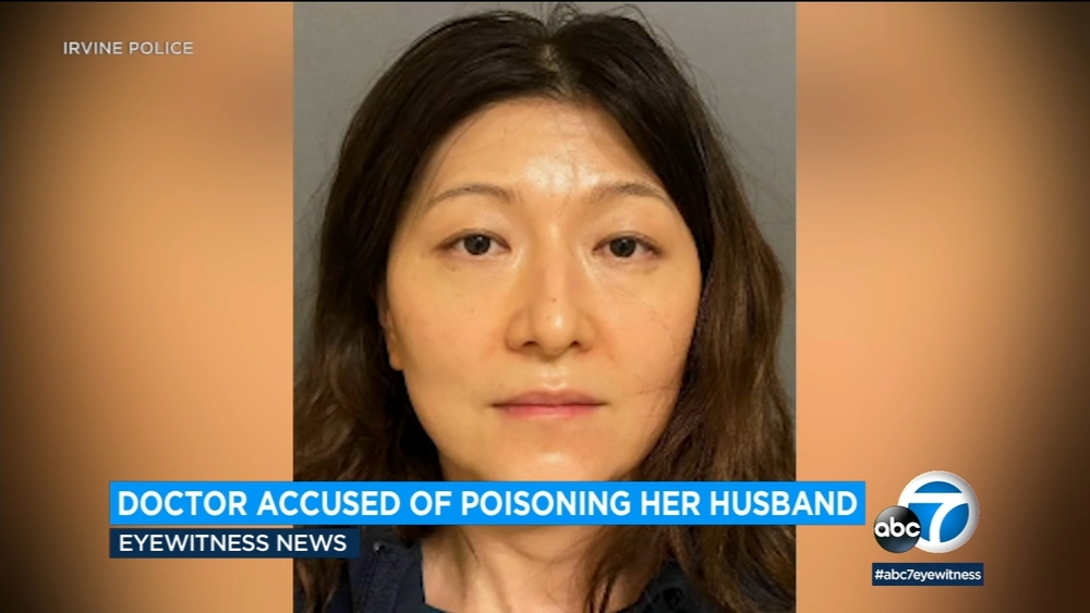 Irvine woman arrested on suspicion of poisoning husband