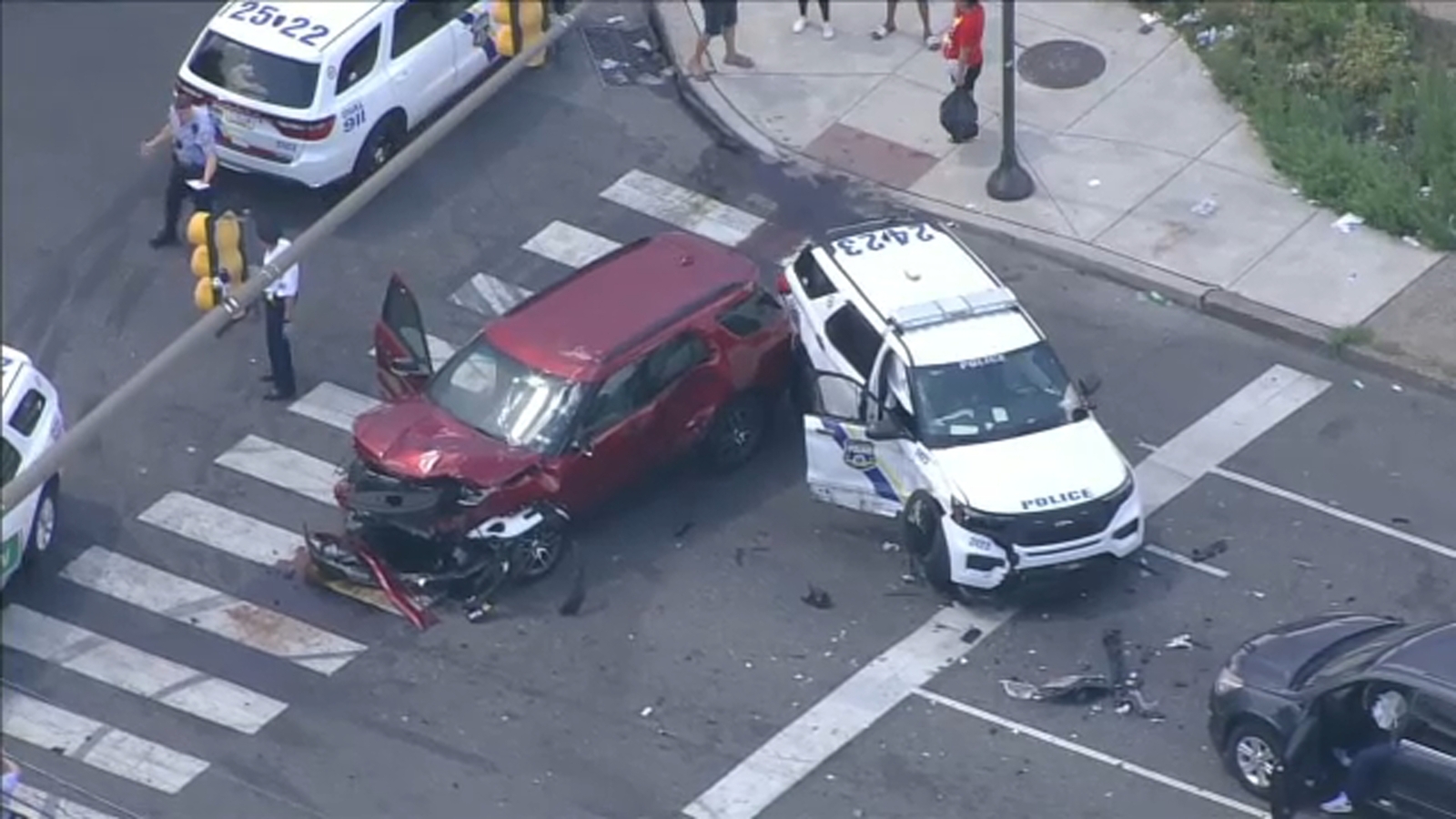 Police SUV involved in North Philadelphia crash while responding to ...