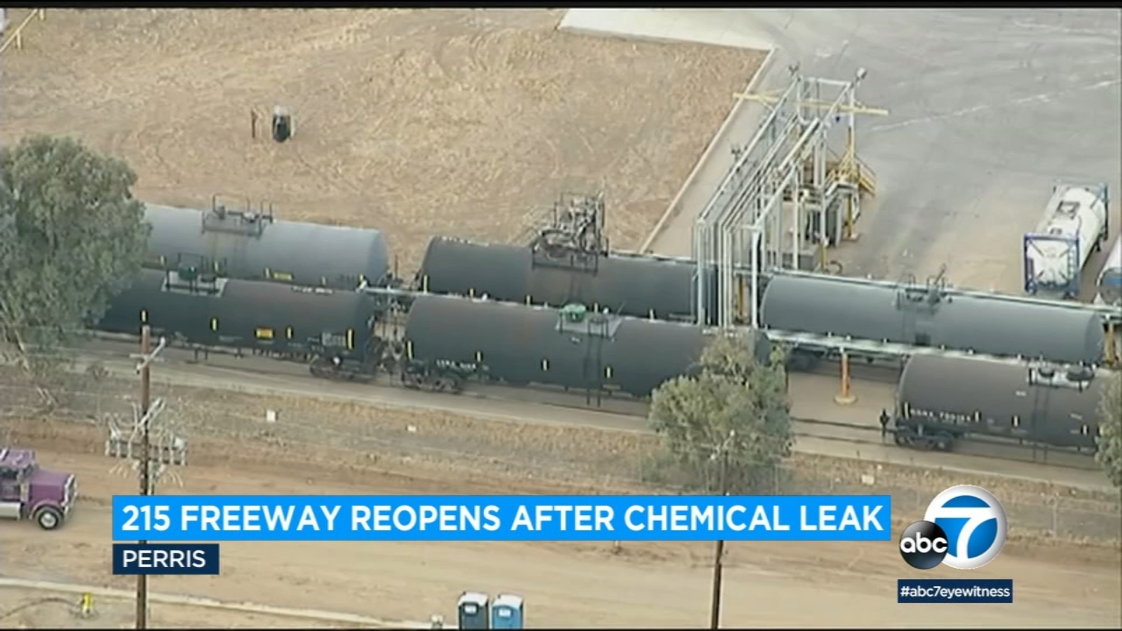 Perris chemical leak 215 Freeway reopens, all evacuation orders lifted