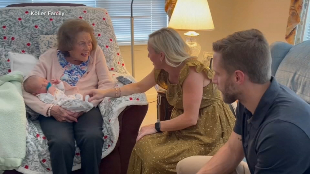 99-year-old Montco woman meets her 100th great-grandchild