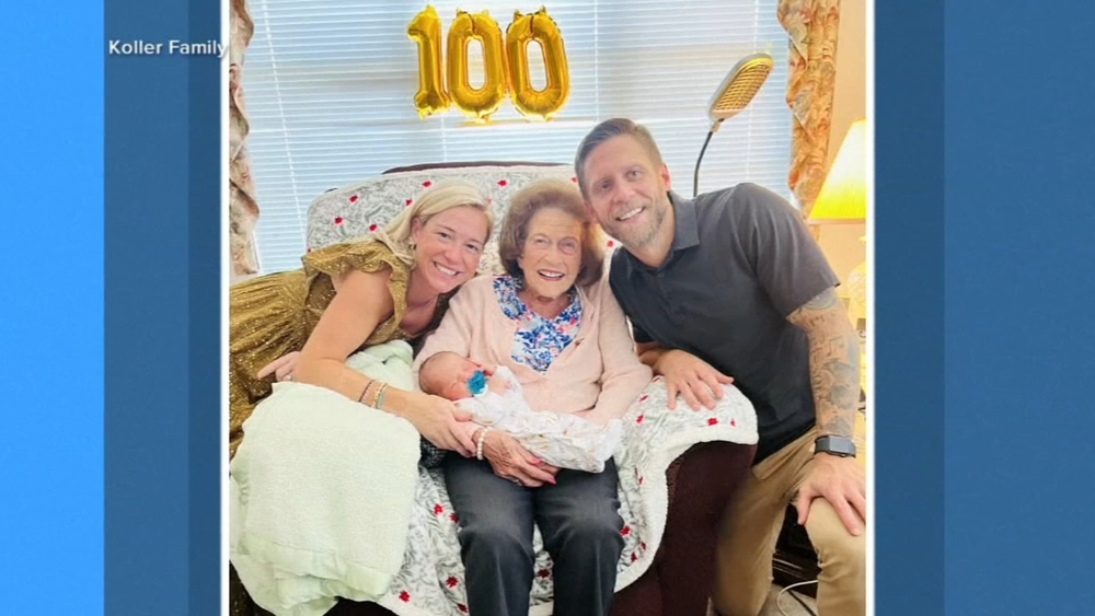 99-year-old Pennsylvania woman welcomes her 100th great-grandchild