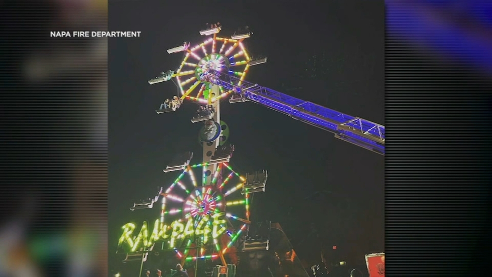 Teens describe rescue from ride at Napa fair