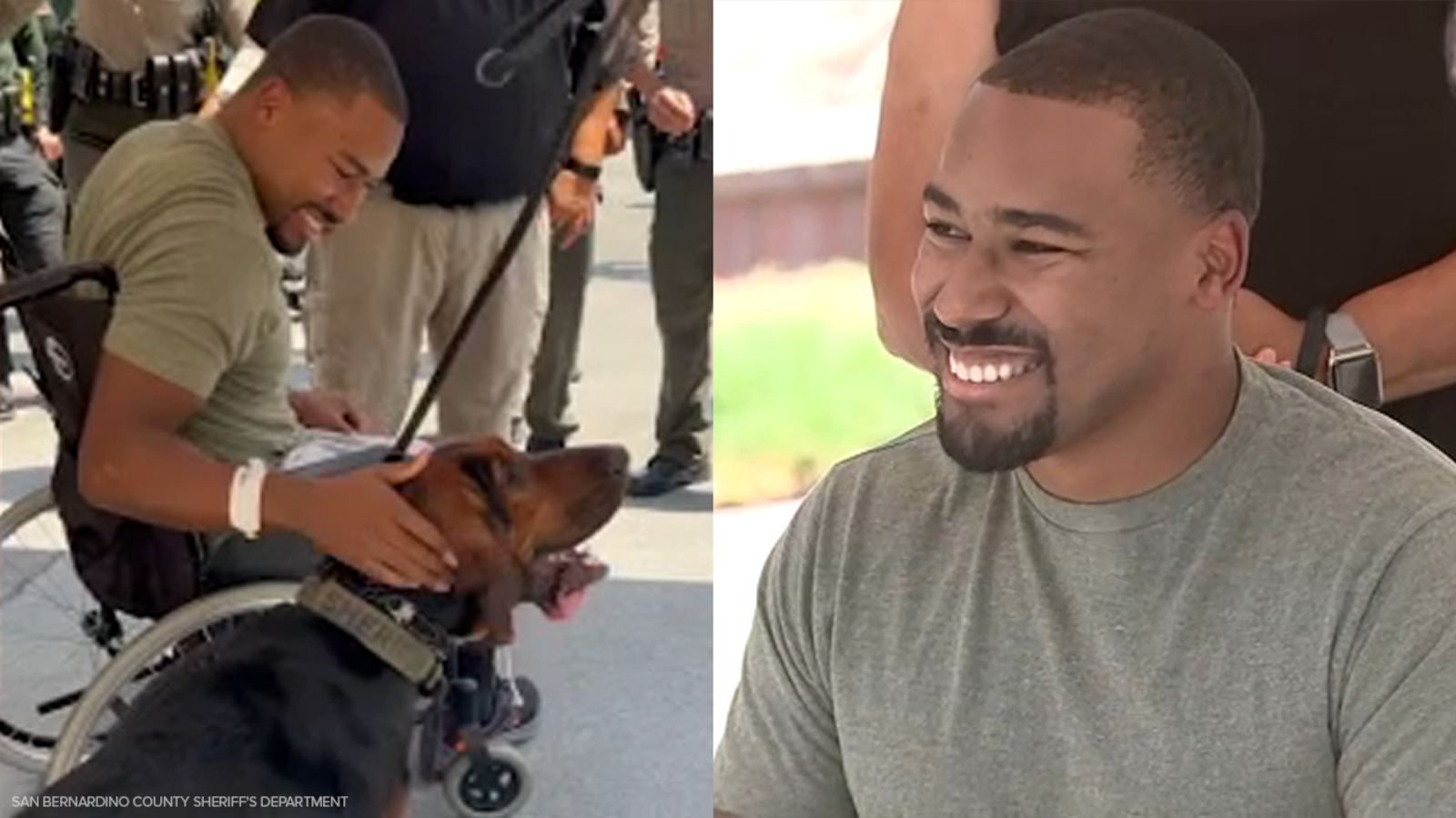 Rancho Cucamonga deputy Marcus Mason, who was shot 4 times during