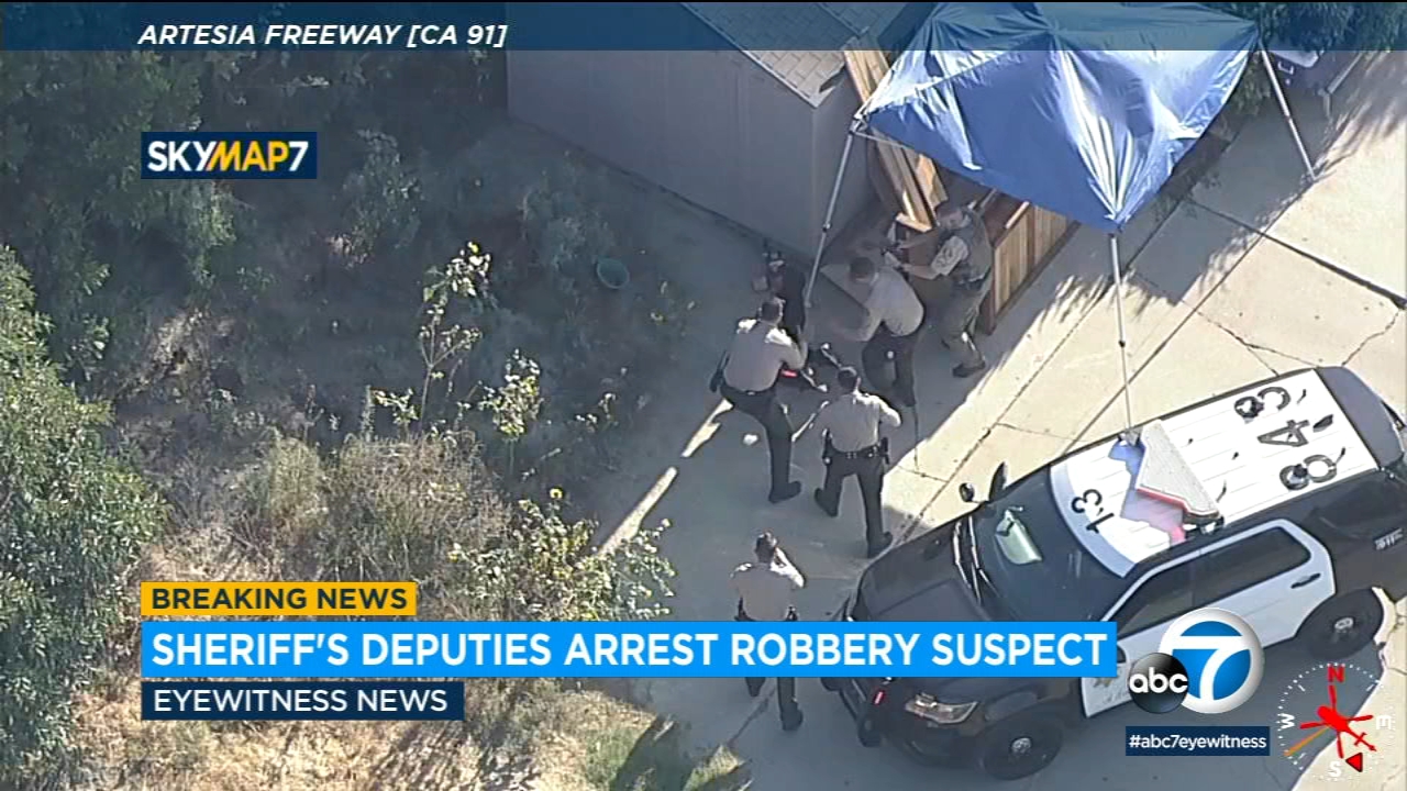 Robbery suspect, female passenger in custody after wild chase