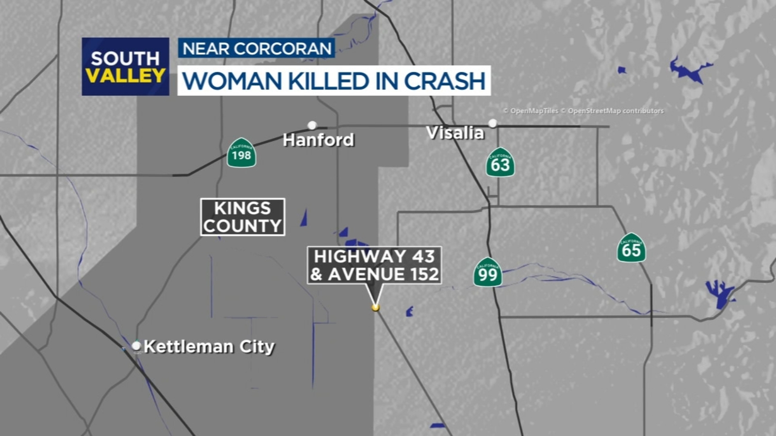 Woman killed in crash in Tulare County, CHP says ABC30 Fresno