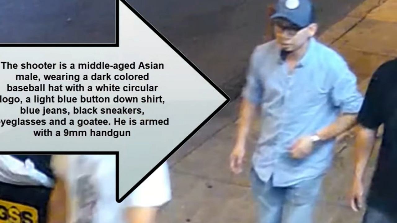 Surveillance video of fight, shooting in Chinatown