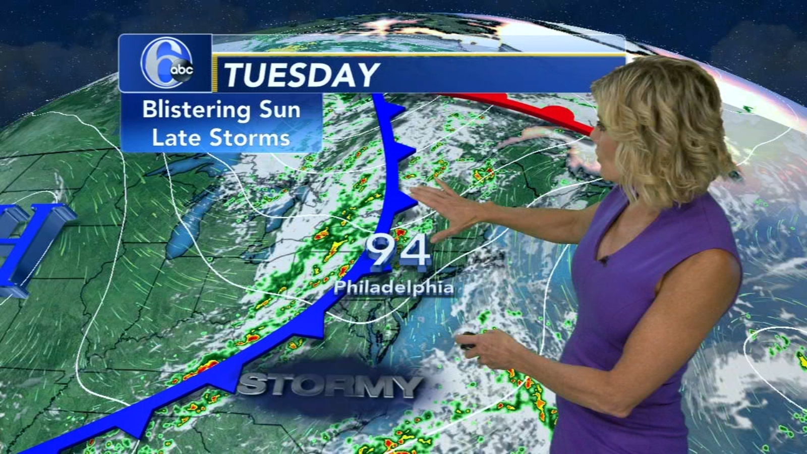 AccuWeather: Steamy to Stormy Tuesday