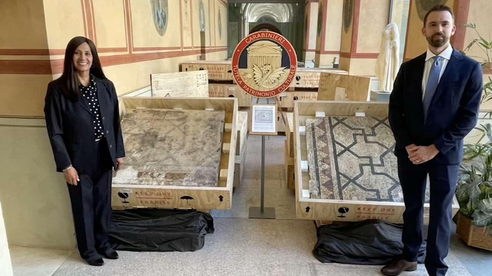 2,000yearold lost Roman mosaic of Medusa found in good shape and returned to Italy ABC11