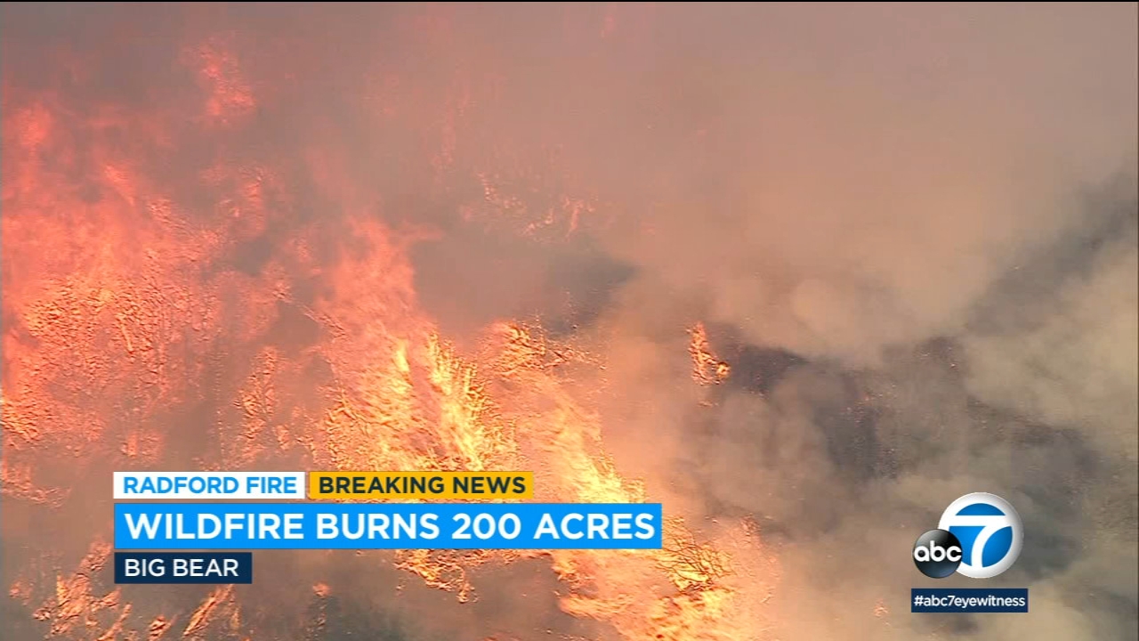 Evacuations ordered near Big Bear as brush fire spreads to 200 acres