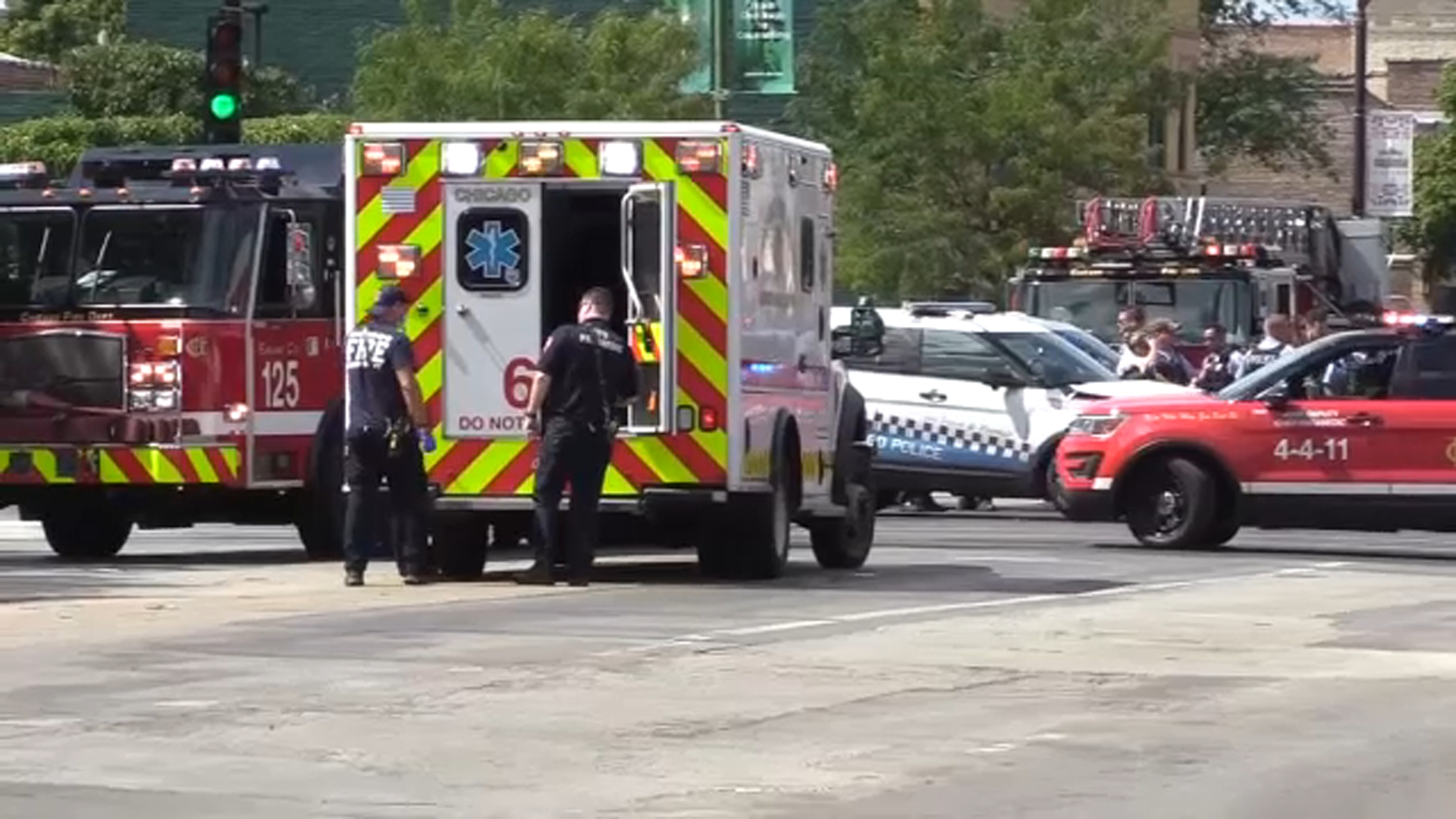 CPD officer, 2 pedestrians hurt in crash following police chase
