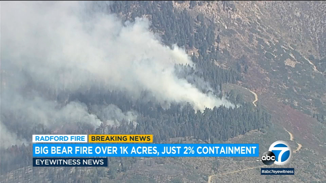Evacs expand near Big Bear as brush fire spreads to 1,100 acres