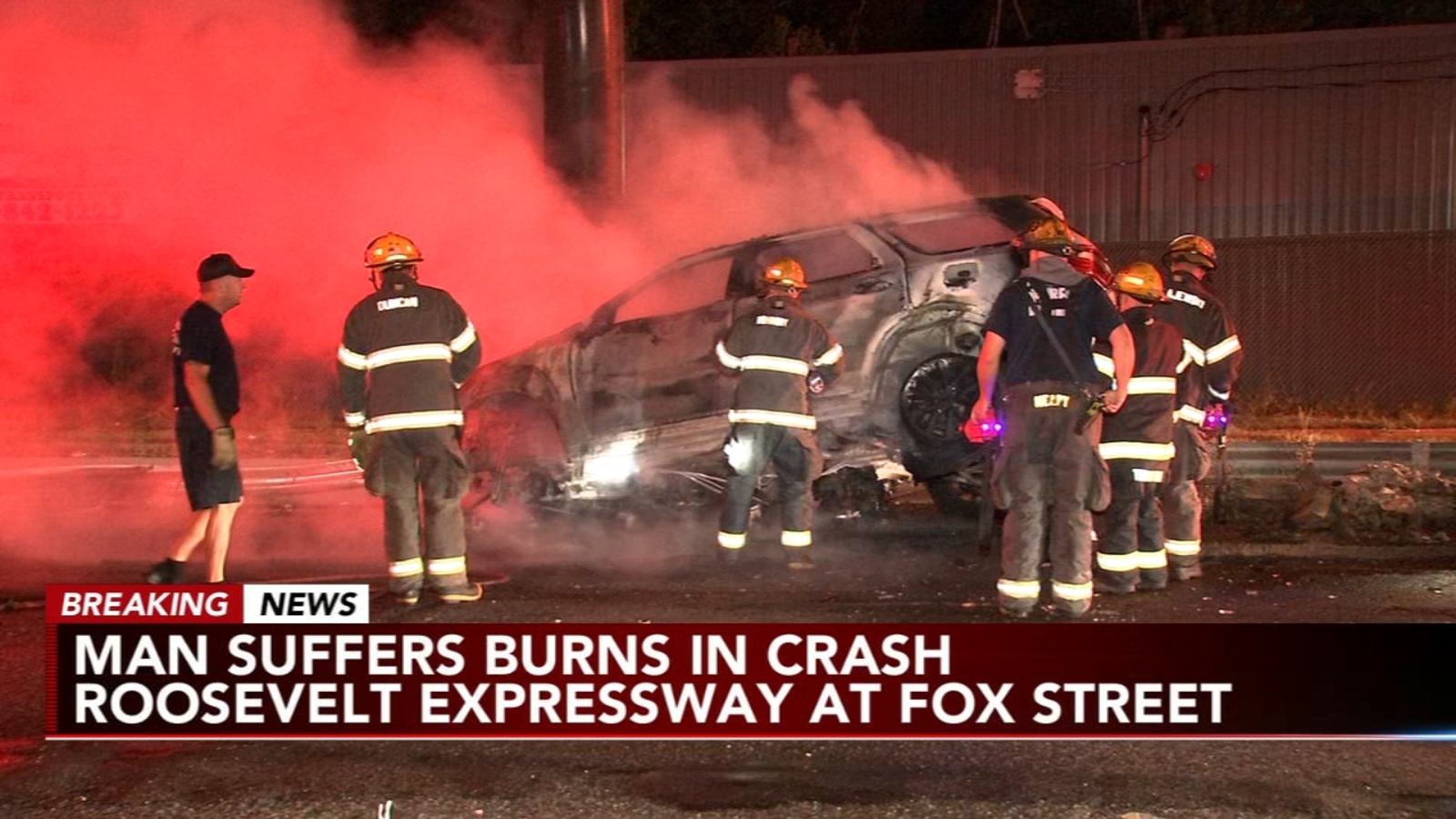 Roosevelt Boulevard Crash: Driver severely injured in fiery crash on ...