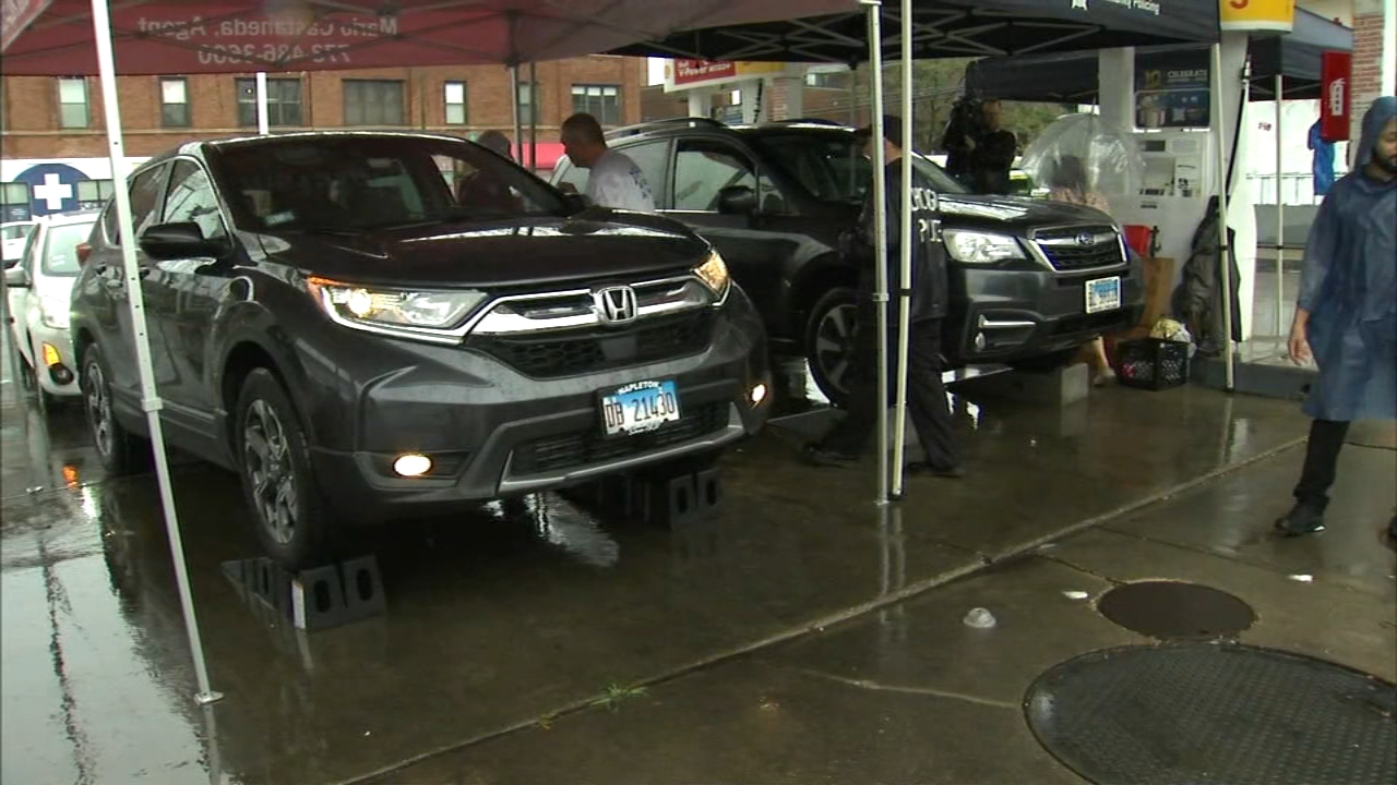 Chicago police hope to prevent catalytic converter thefts with spray paint