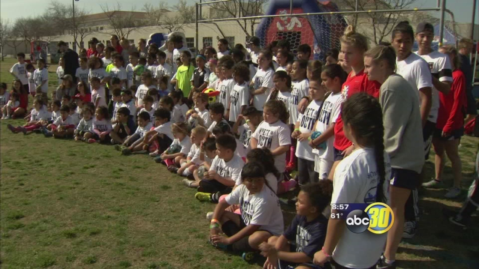 Fresno kids participate in soccer clinic ABC30 Fresno