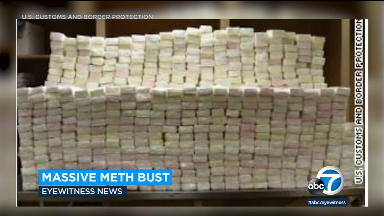 CBP officers announce the largest ever meth seizure in Texas