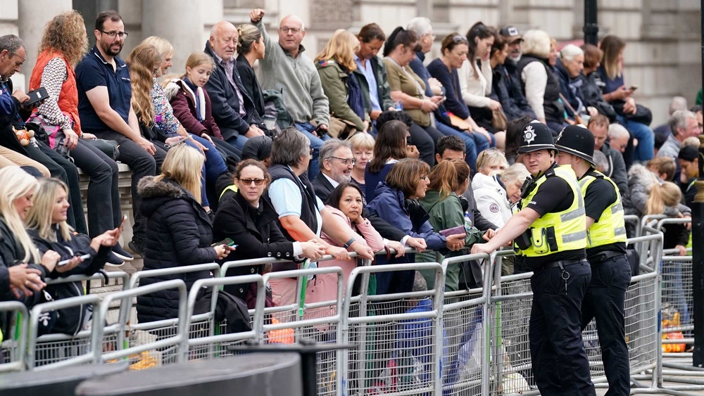 Crowds already lining streets for queen's coffin procession