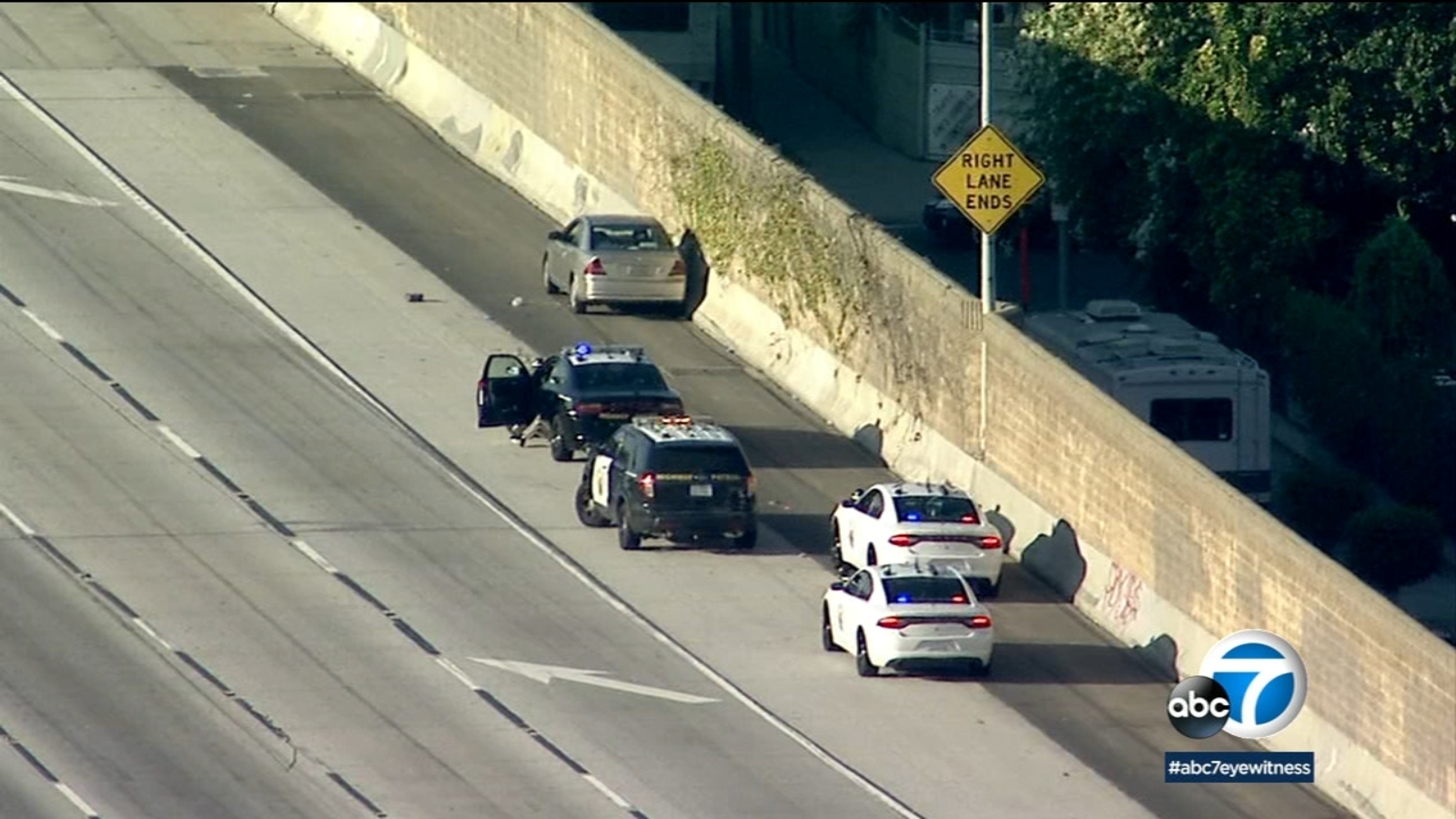 Northbound 110 Freeway in South LA reopens after man wounded in shooting, CHP says ABC7 Los