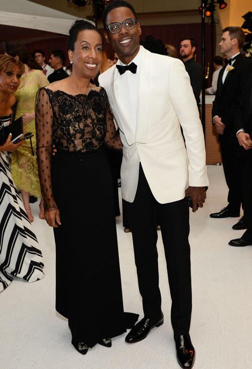 Rosalie Rock, left, and Chris Rock attend the Governors Ball after the Oscars on Sunday, Feb. 28, 2016, at the Dolby Theatre in Los Angeles.