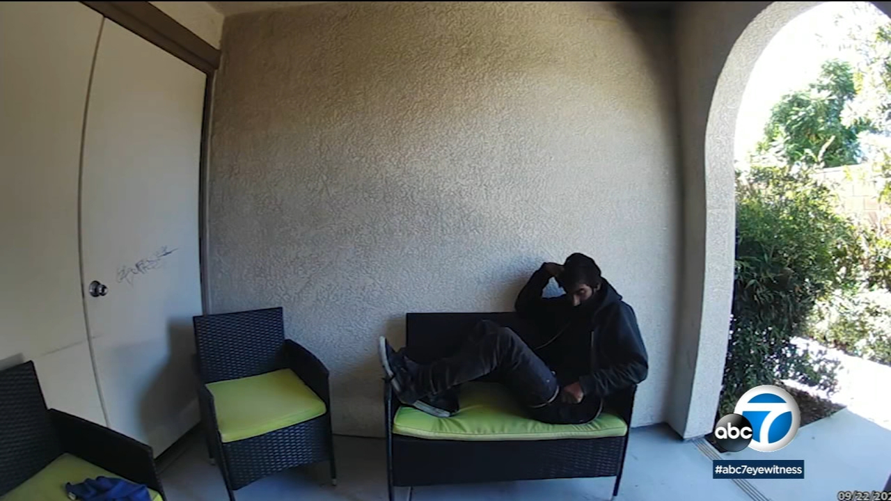 Van Nuys woman says homeless man continues to camp out on her porch
