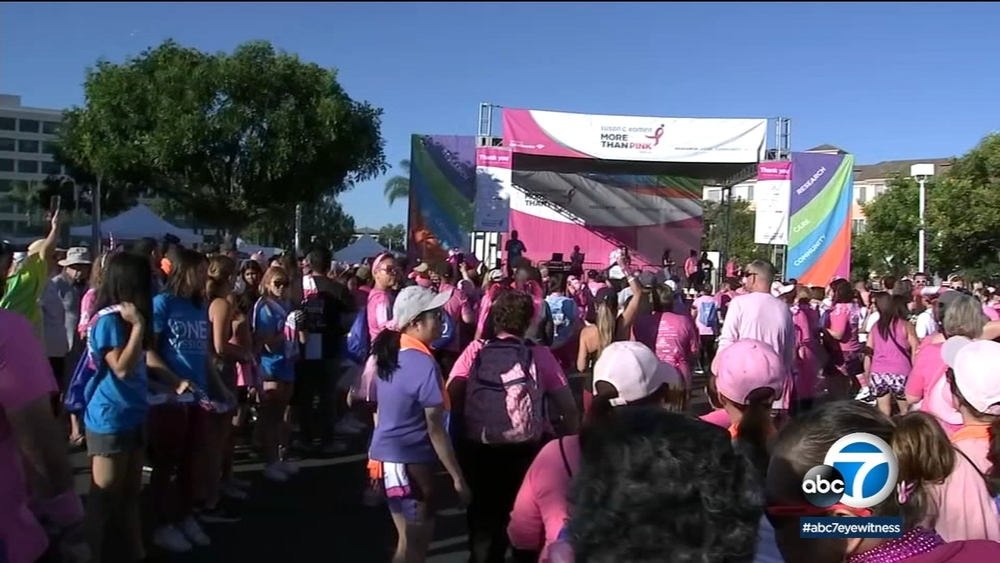 Thousands turn out for Susan G. Komen walk in Newport Beach