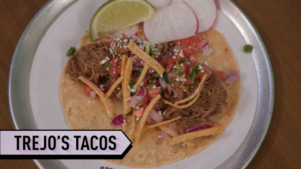 Barbacoa tacos are a local favorite at Trejo's Tacos 
