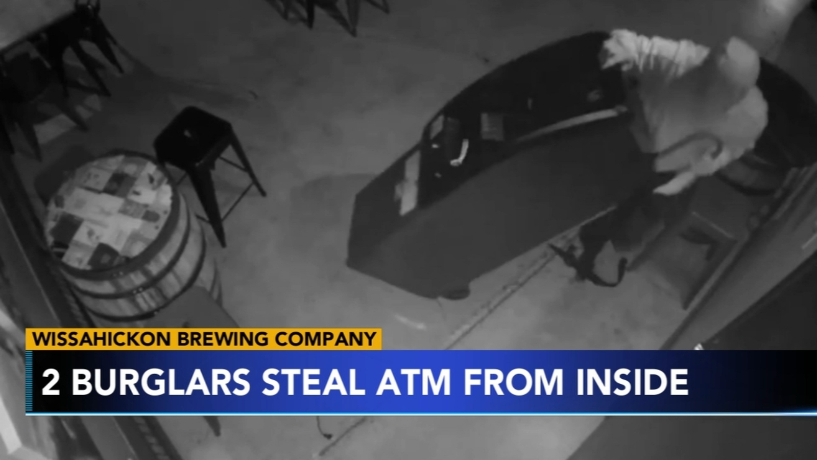 Suspects caught on camera stealing ATM from Wissahickon Brewing Company ...