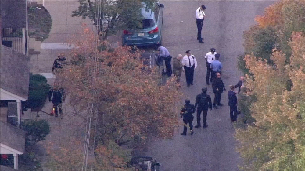 Police radio of wounded officer after North Philly shooting