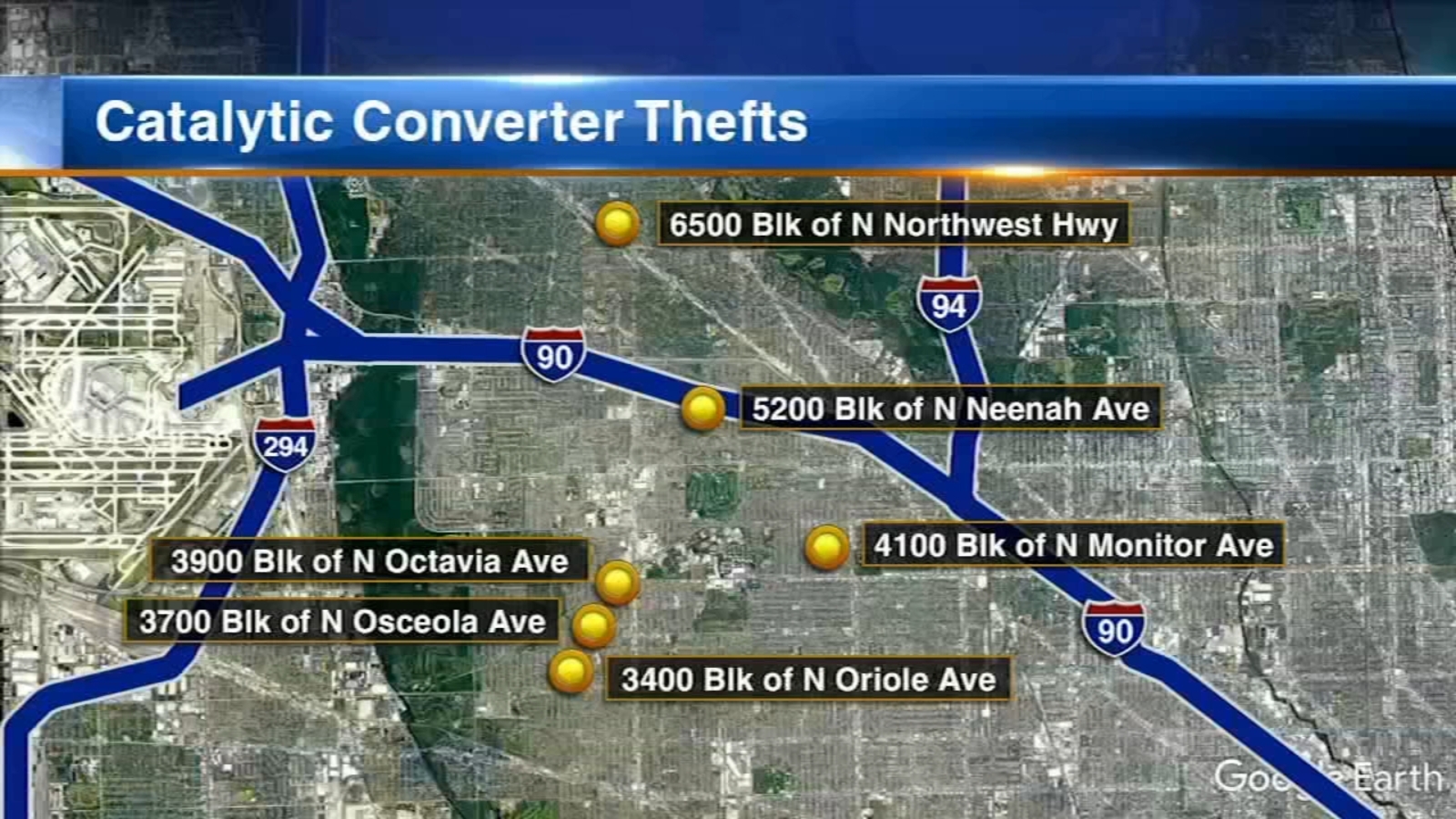 Jefferson Park, Chicago catalytic converter theft CPD warns of series