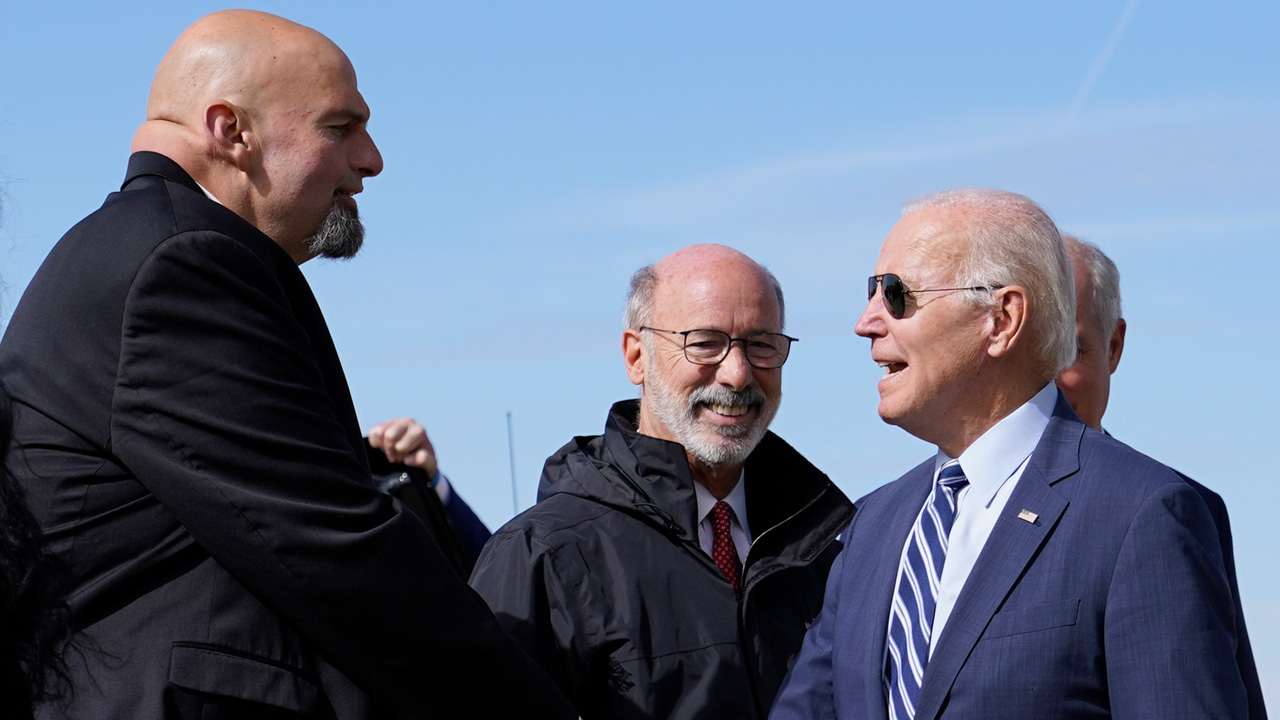 Biden campaigns for Fetterman in Philadelphia, says 'world is looking'