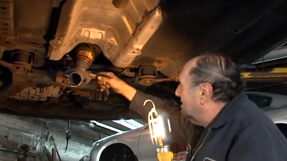 Cars line up for catalytic converter etchings to help prevent thefts